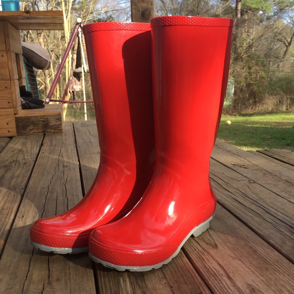 Crocs Red Tall Women’s Rain Boot